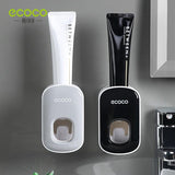 ECOCO Automatic Toothpaste Dispenser Wall Mount Bathroom Bathroom Accessories Waterproof Toothpaste Squeezer Toothbrush Holder - Quoiimport